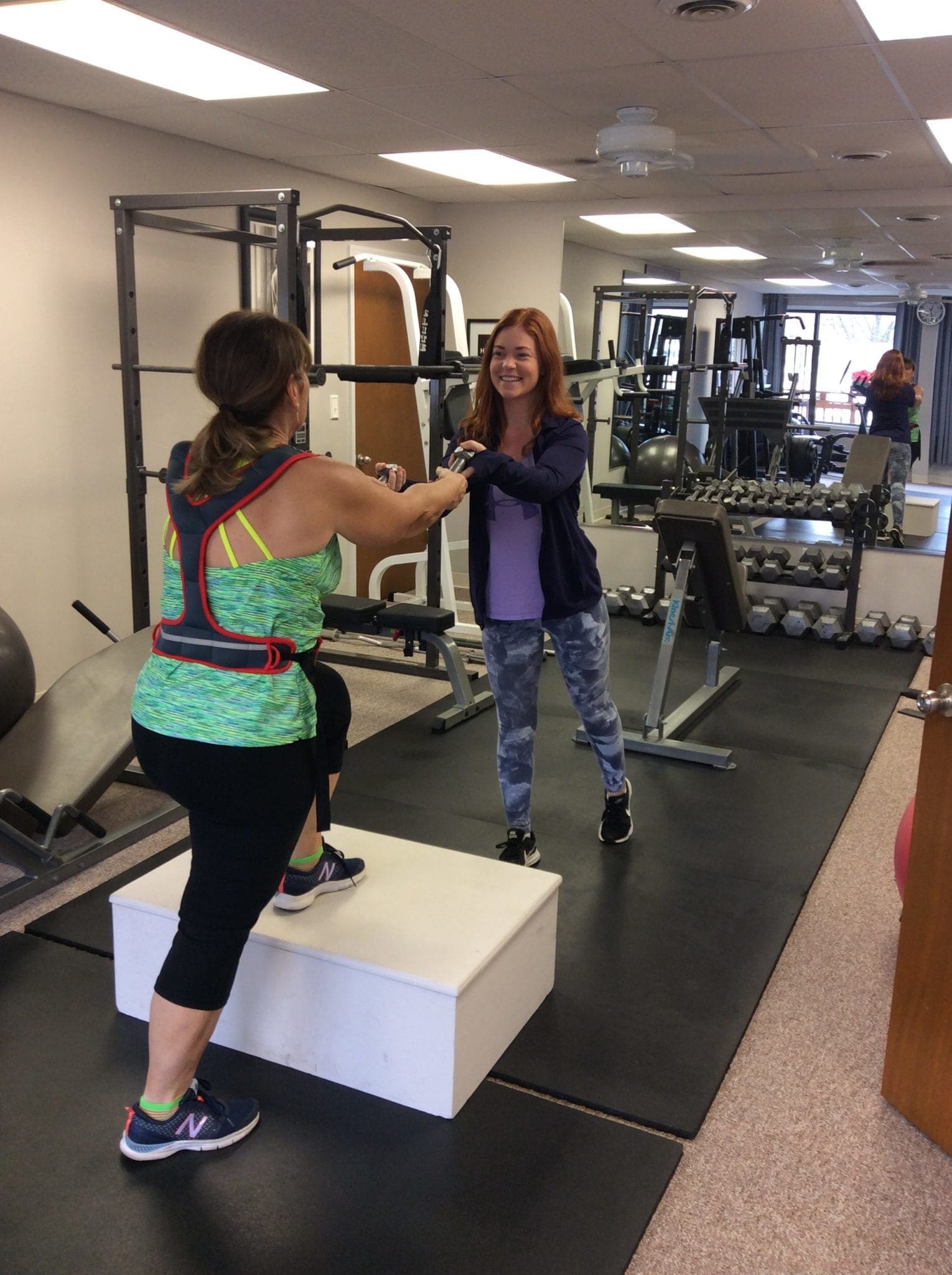 Katy and Betsy in Gym e1520024886526